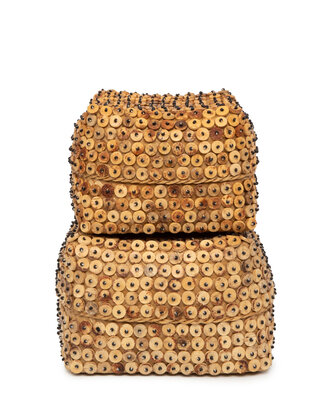 Bazar Bizar Coconut Shell Square Basket - 2 stuks