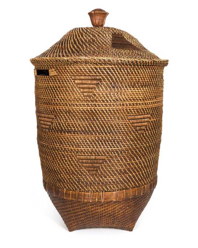 Bazar Bizar Colonial Laundry Basket - Naturel & Bruin - XL