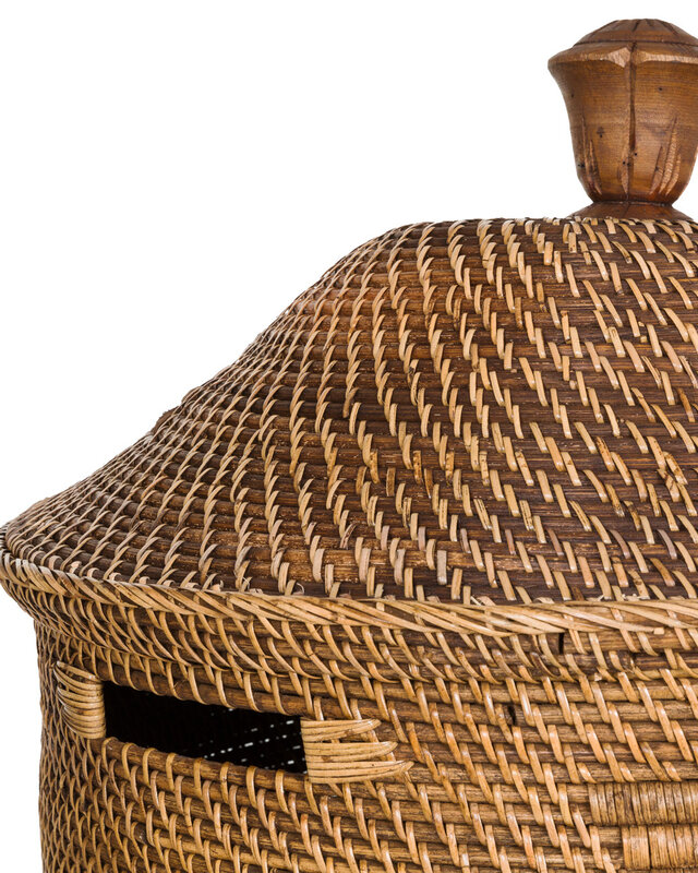Bazar Bizar Colonial Laundry Basket - Naturel & Bruin - XL