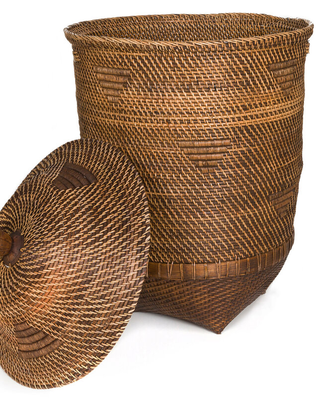 Bazar Bizar Colonial Laundry Basket - Naturel & Bruin - XL