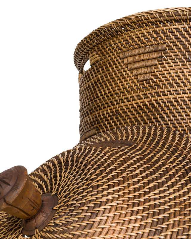 Bazar Bizar Colonial Laundry Basket - Naturel & Bruin - XL