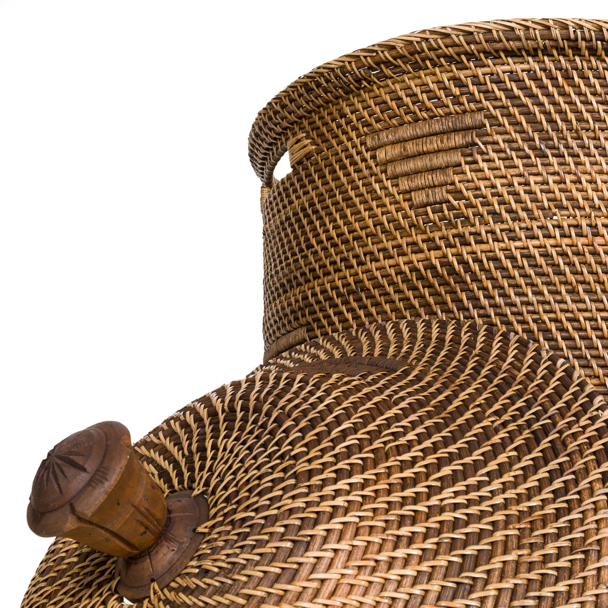 Bazar Bizar Colonial Laundry Basket - Naturel & Bruin - XL