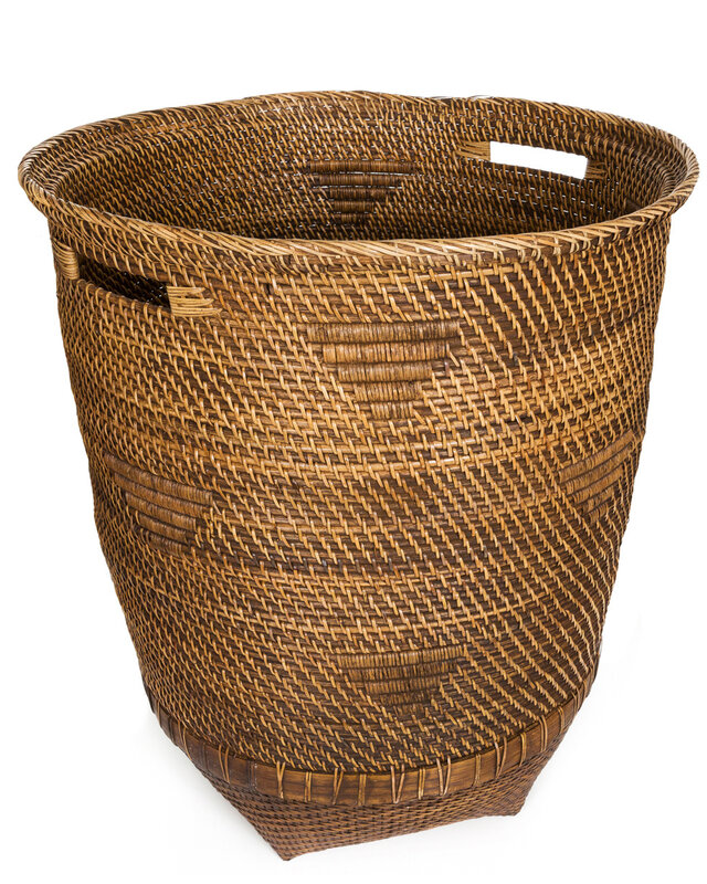 Bazar Bizar Colonial Laundry Basket - Naturel & Bruin - XL