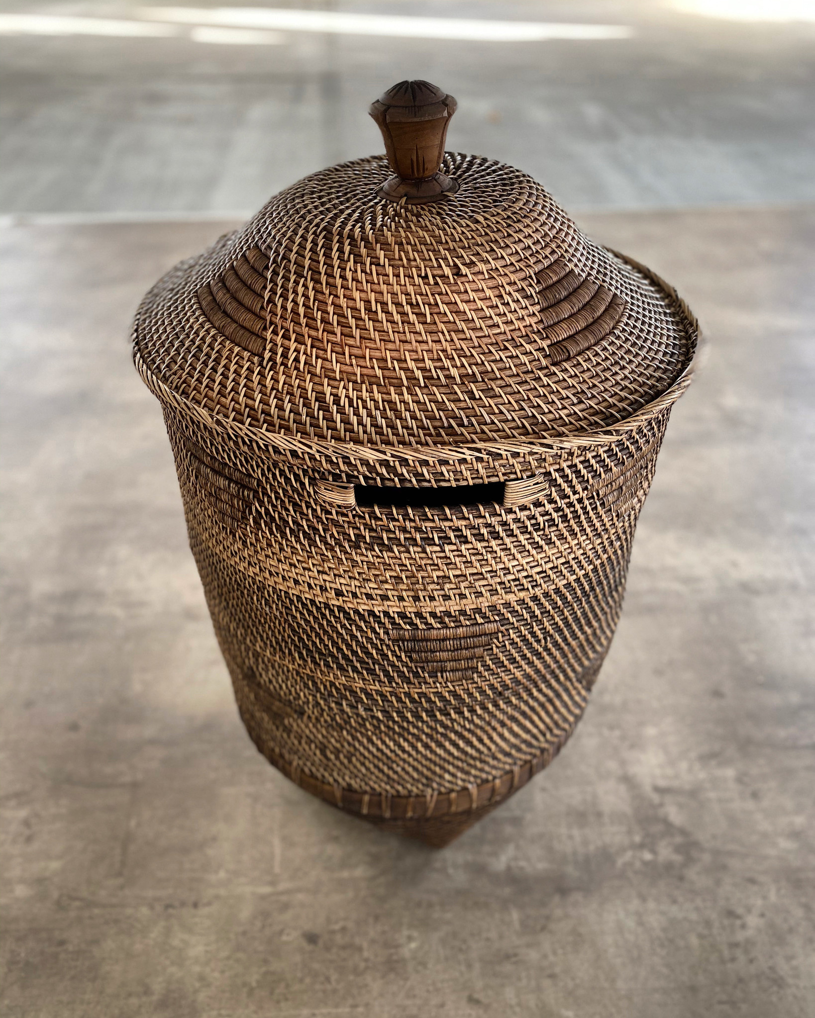 Bazar Bizar Colonial Laundry Basket - Naturel & Bruin - XL