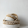 Bazar Bizar White Sunday Baskets - Wit Naturel - 3 Stuks Bazar Bizar White Sunday Baskets - Wit Naturel - 3 Stuks