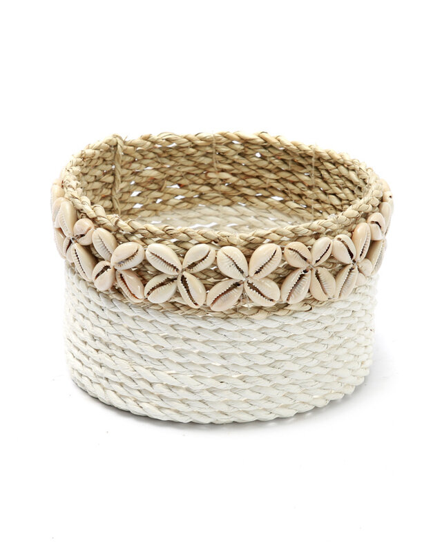 Bazar Bizar White Sunday Baskets - Wit Naturel - 3 Stuks
