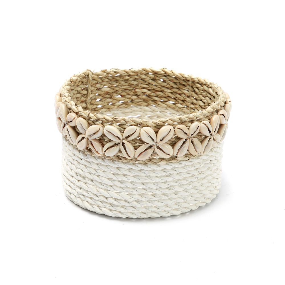 Bazar Bizar White Sunday Baskets - Wit Naturel - 3 Stuks