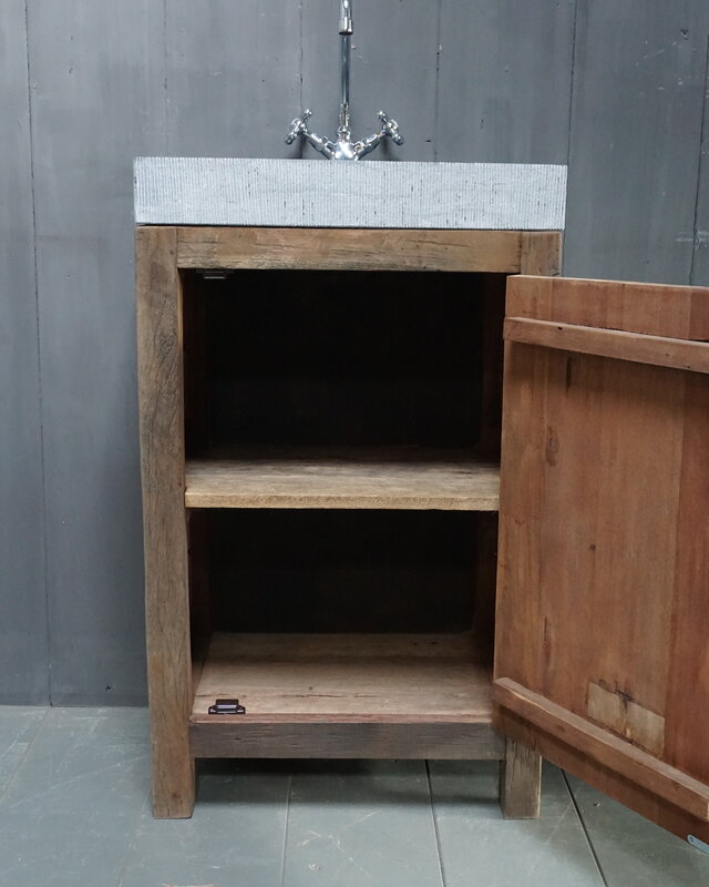 Rene Houtman Landelijk toiletmeubel/Badkamermeubel Jinte Oud Hout
