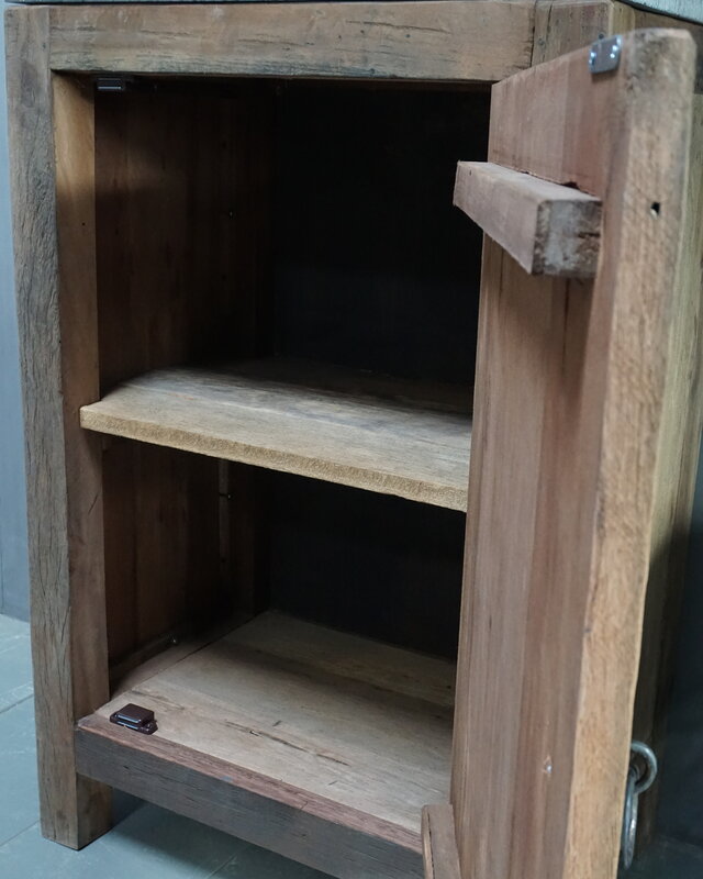 Rene Houtman Landelijk toiletmeubel/Badkamermeubel Jinte Oud Hout