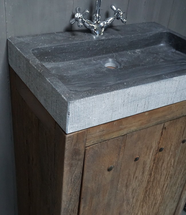 Rene Houtman Landelijk toiletmeubel/Badkamermeubel Jinte Oud Hout