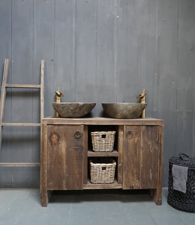 Rene Houtman Badkamermeubel Sanne Landelijk Wagondelen - Kies maat 100-150 cm