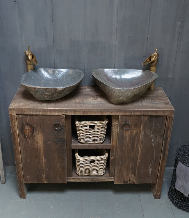 Rene Houtman Badkamermeubel Sanne Landelijk Wagondelen - Kies maat 100-150 cm