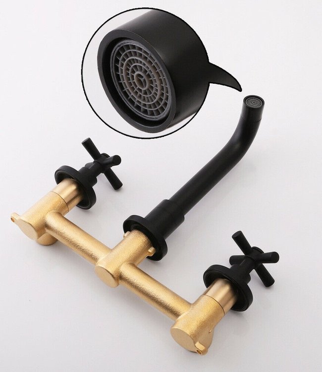 Rene Houtman Muurkraan Bernard Mat Zwart Uitloop 20 cm