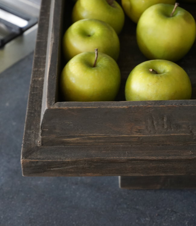 Rene Houtman Houten Tray Op Voet L40 x B40 x H22 cm