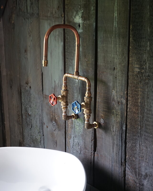 Rene Houtman Haarlem - Staande Koperen Kraan - Mengkraan - Handmade