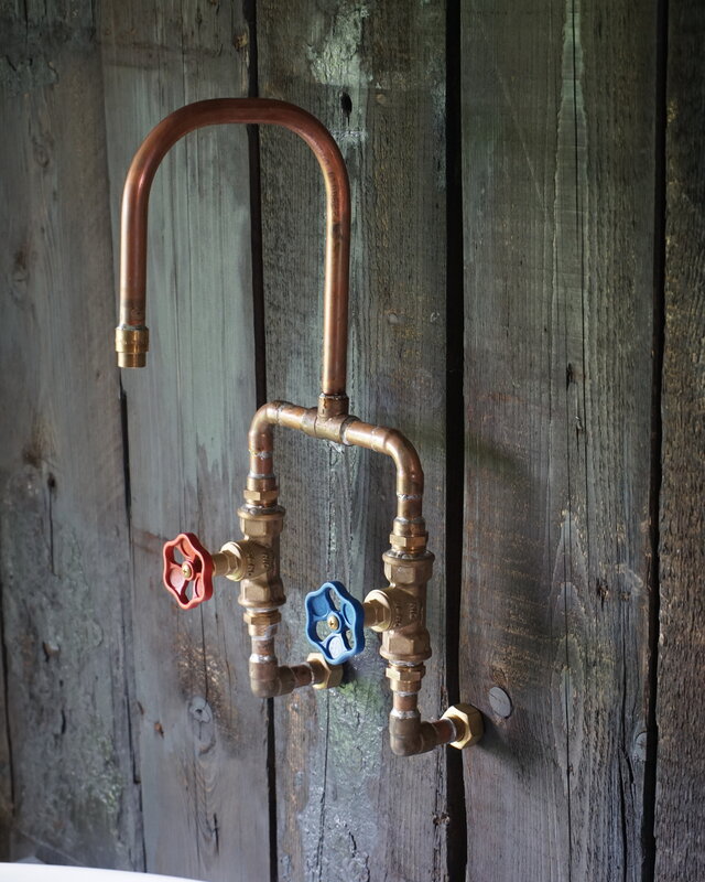 Rene Houtman Haarlem - Staande Koperen Kraan - Mengkraan - Handmade