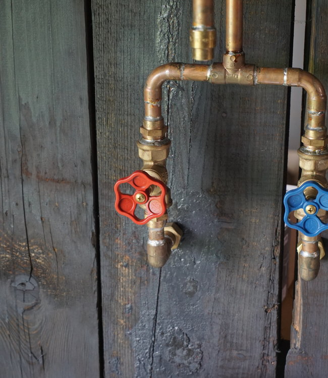 Rene Houtman Haarlem - Staande Koperen Kraan - Mengkraan - Handmade