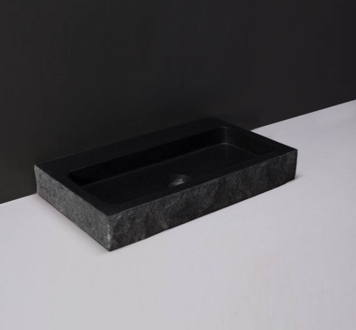 Forzalaqua Wastafel Taranto Graniet & Gezoet Gekapt 50x30x8 cm