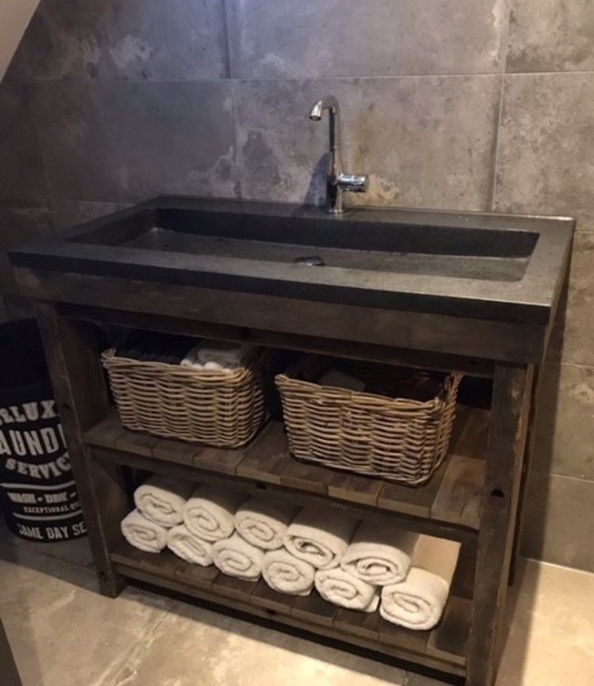 Rene Houtman Badkamermeubel Koos Oud Eiken 100,5x51,5