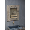 Eikenhouten Badkamer Spiegel L65xB55xD2 cm