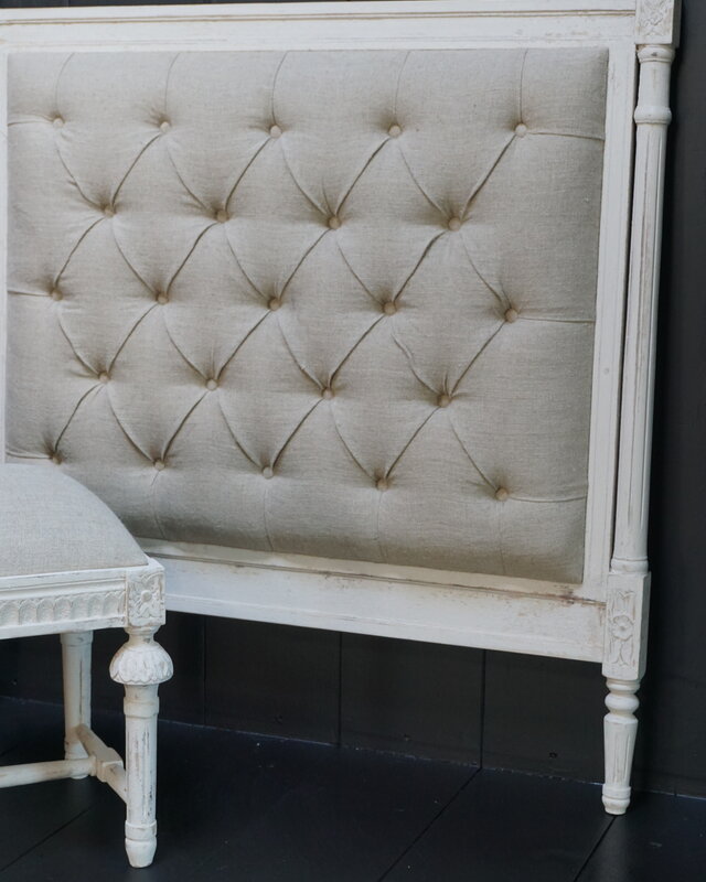 Rene Houtman Hoofdbord Cepoy 110x7x122 cm Linnen Hout