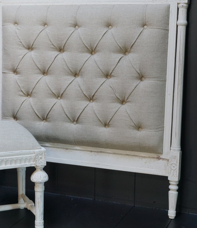 Rene Houtman Hoofdbord Cepoy 110x7x122 cm Linnen Hout