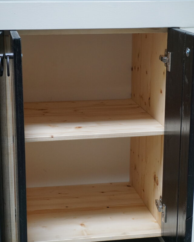 Rene Houtman Badkamermeubel Bram Hout Zwart-Wit 120 t/m 150 cm