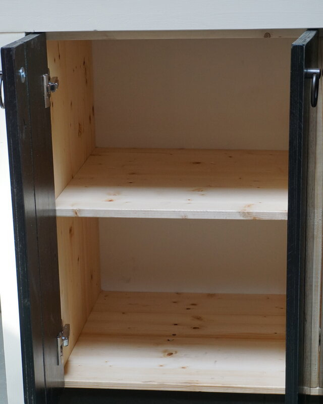 Rene Houtman Badkamermeubel Bram Hout Zwart-Wit 120 t/m 150 cm