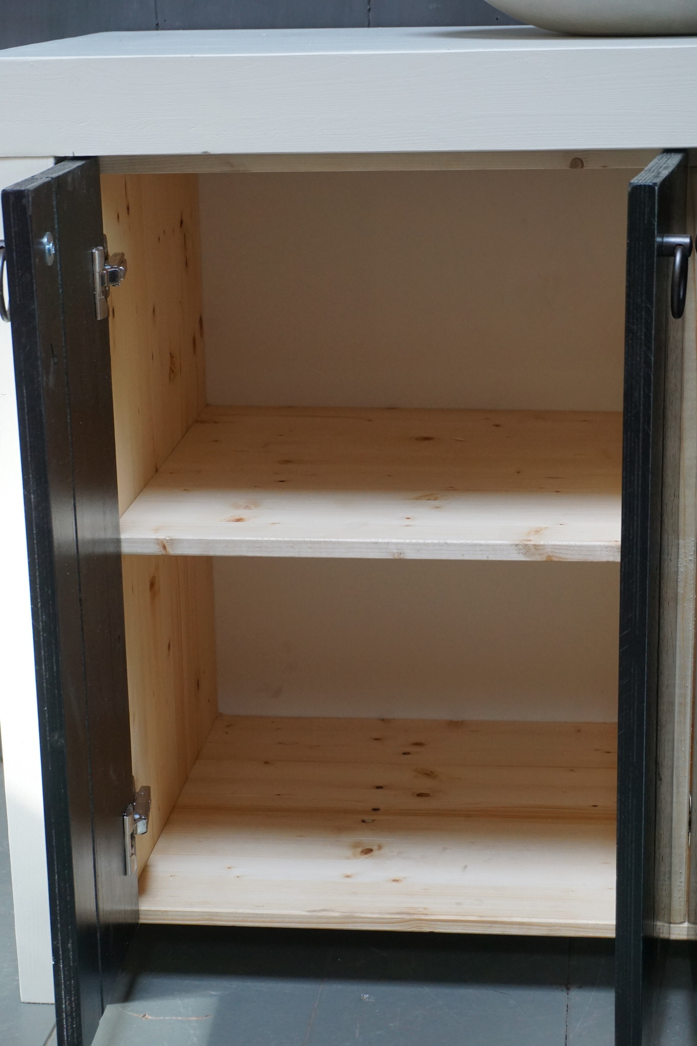 Rene Houtman Badkamermeubel Bram Hout Zwart-Wit 120 t/m 150 cm