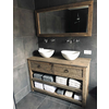 Badkamermeubel Goos Oud Eiken L140xD49xH90 cm 2 lades