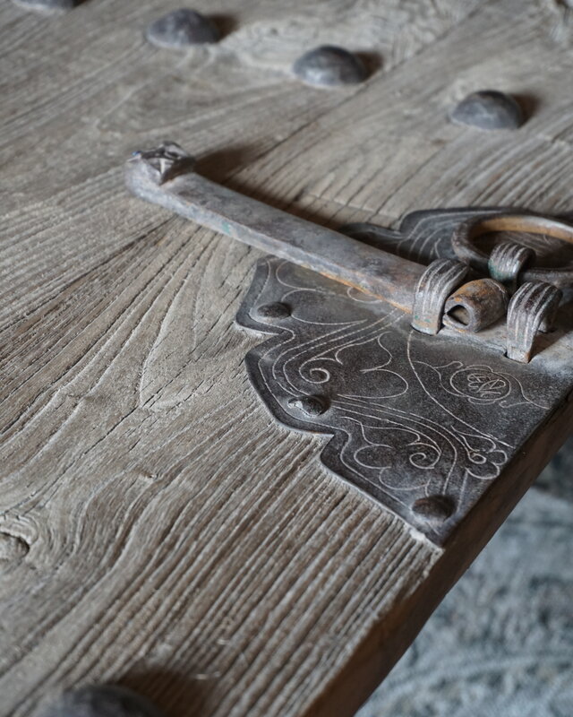 Rene Houtman Salontafel Antieke Oude Deur India L182 cm