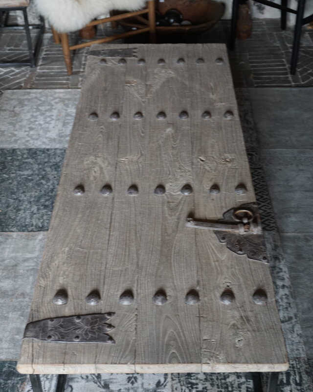 Rene Houtman Salontafel Antieke Oude Deur India L182 cm