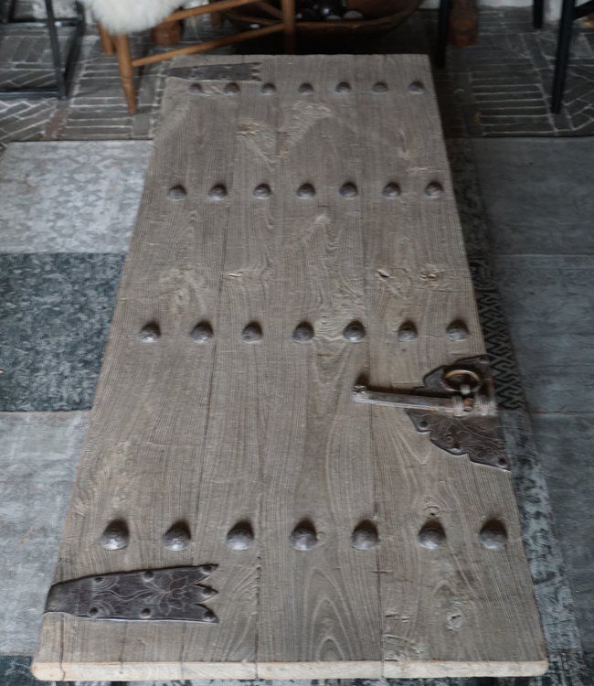 Rene Houtman Salontafel Antieke Oude Deur India L182 cm