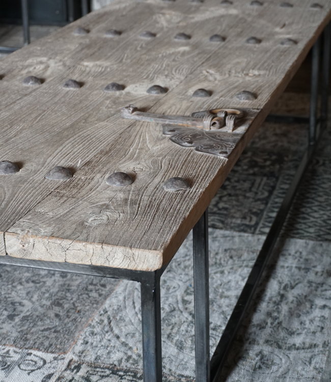 Rene Houtman Salontafel Antieke Oude Deur India L182 cm