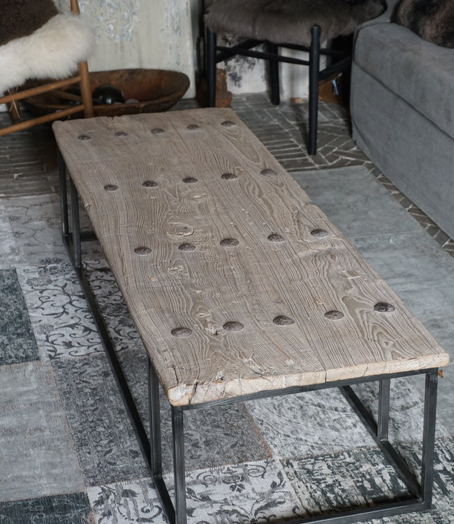 Rene Houtman Salontafel Antieke Oude Deur India L171xB57 cm