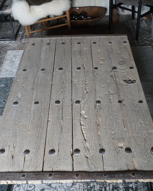 Rene Houtman Salontafel Antieke Oude Deur India L167xB97 cm