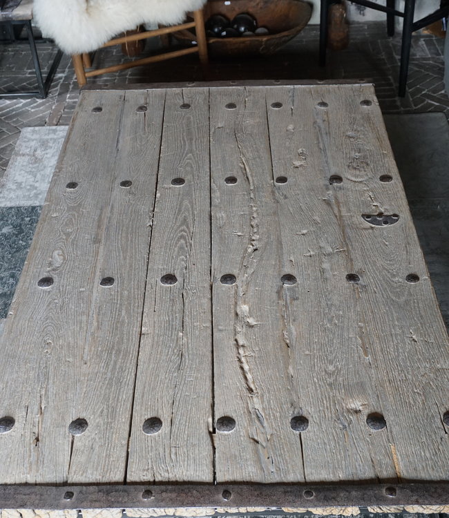 Rene Houtman Salontafel Antieke Oude Deur India L167xB97 cm