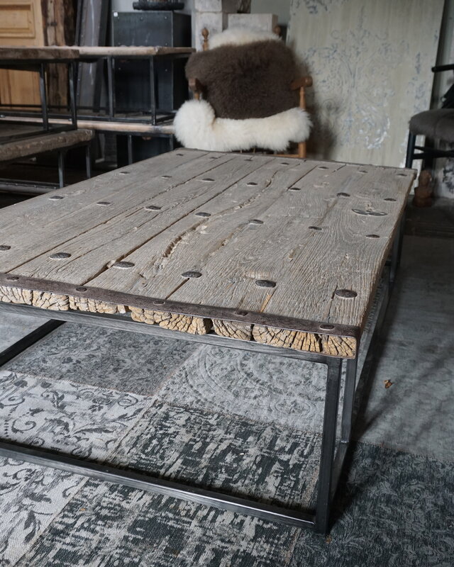 Rene Houtman Salontafel Antieke Oude Deur India L167xB97 cm