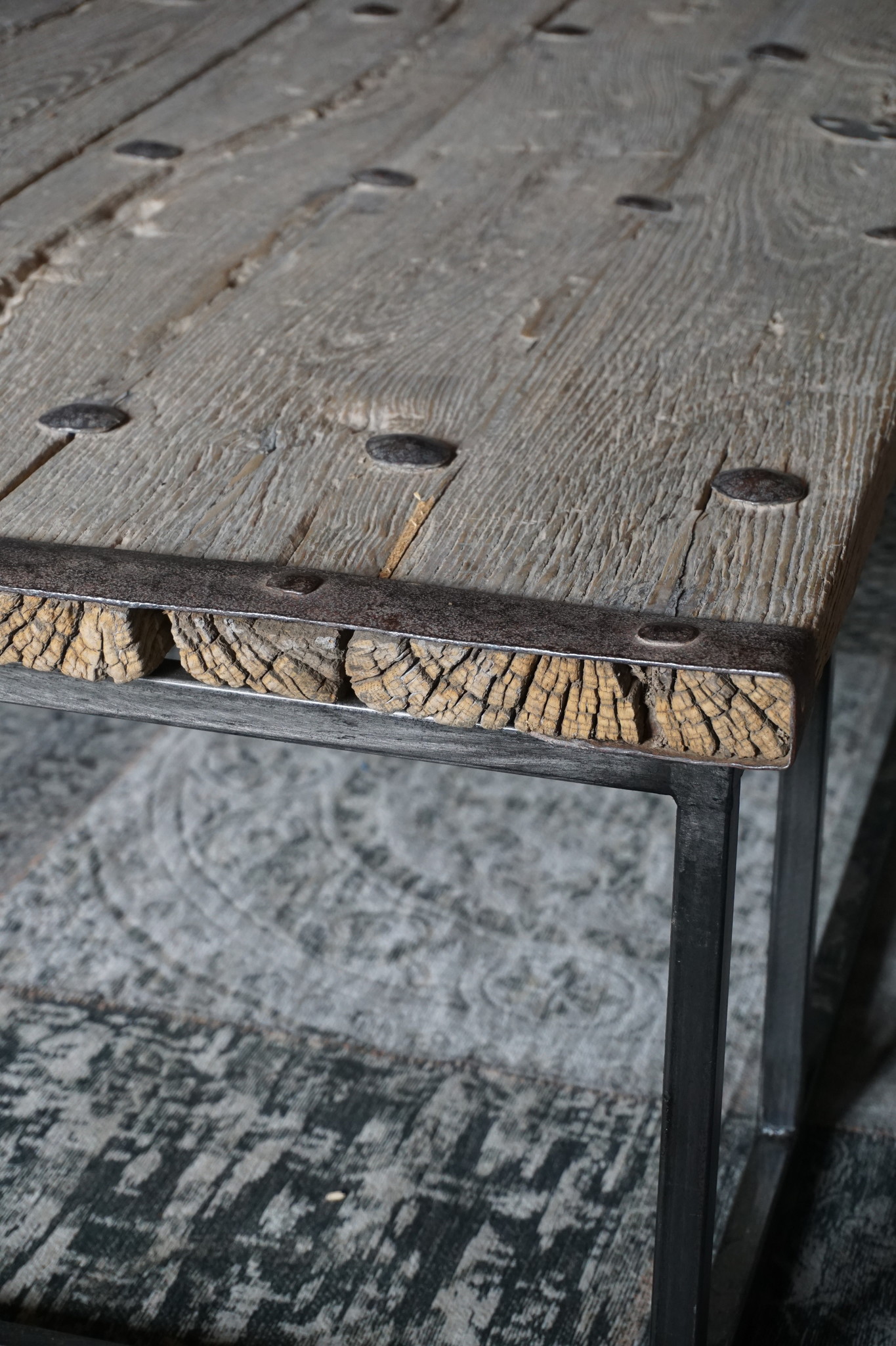 Rene Houtman Salontafel Antieke Oude Deur India L167xB97 cm