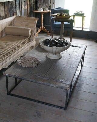 Rene Houtman Salontafel Antieke Oude Deur India L170 cm