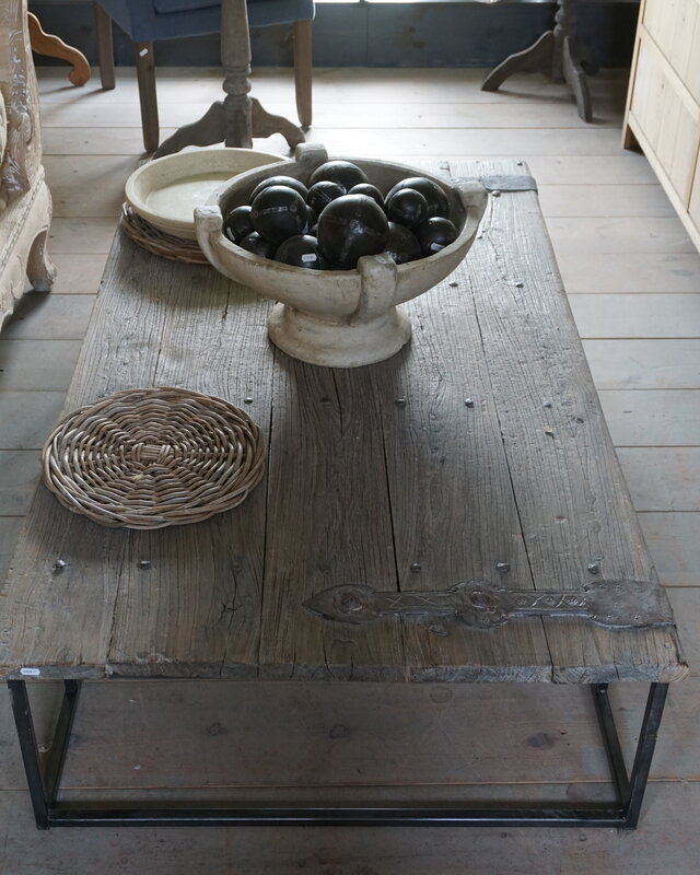 Rene Houtman Salontafel Antieke Oude Deur India L170 cm