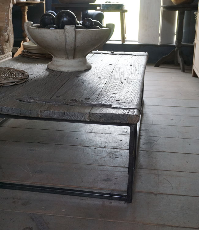 Rene Houtman Salontafel Antieke Oude Deur India L170 cm