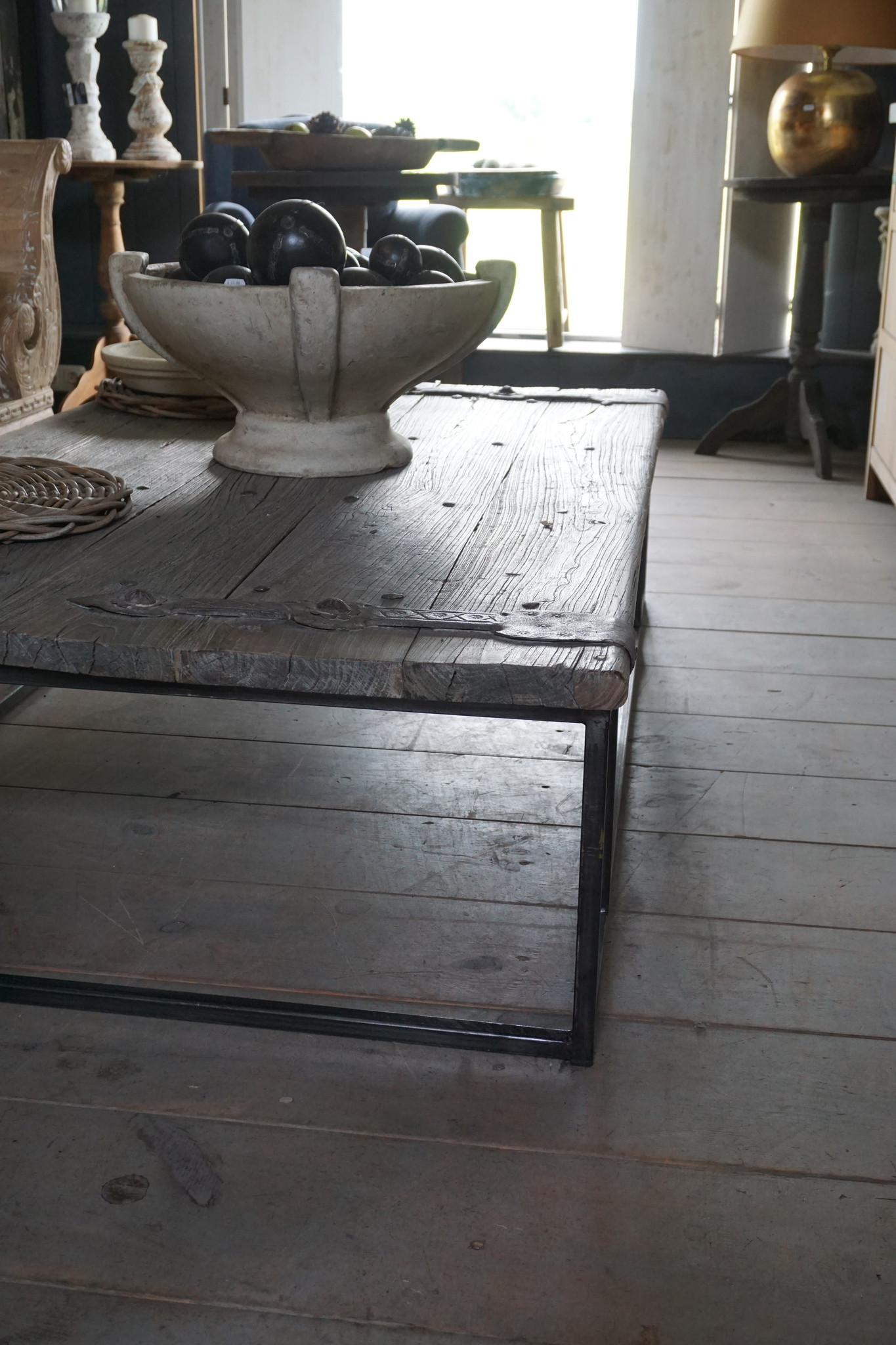 Rene Houtman Salontafel Antieke Oude Deur India L170 cm