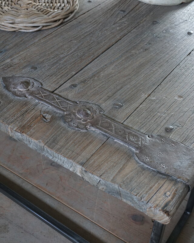 Rene Houtman Salontafel Antieke Oude Deur India L170 cm