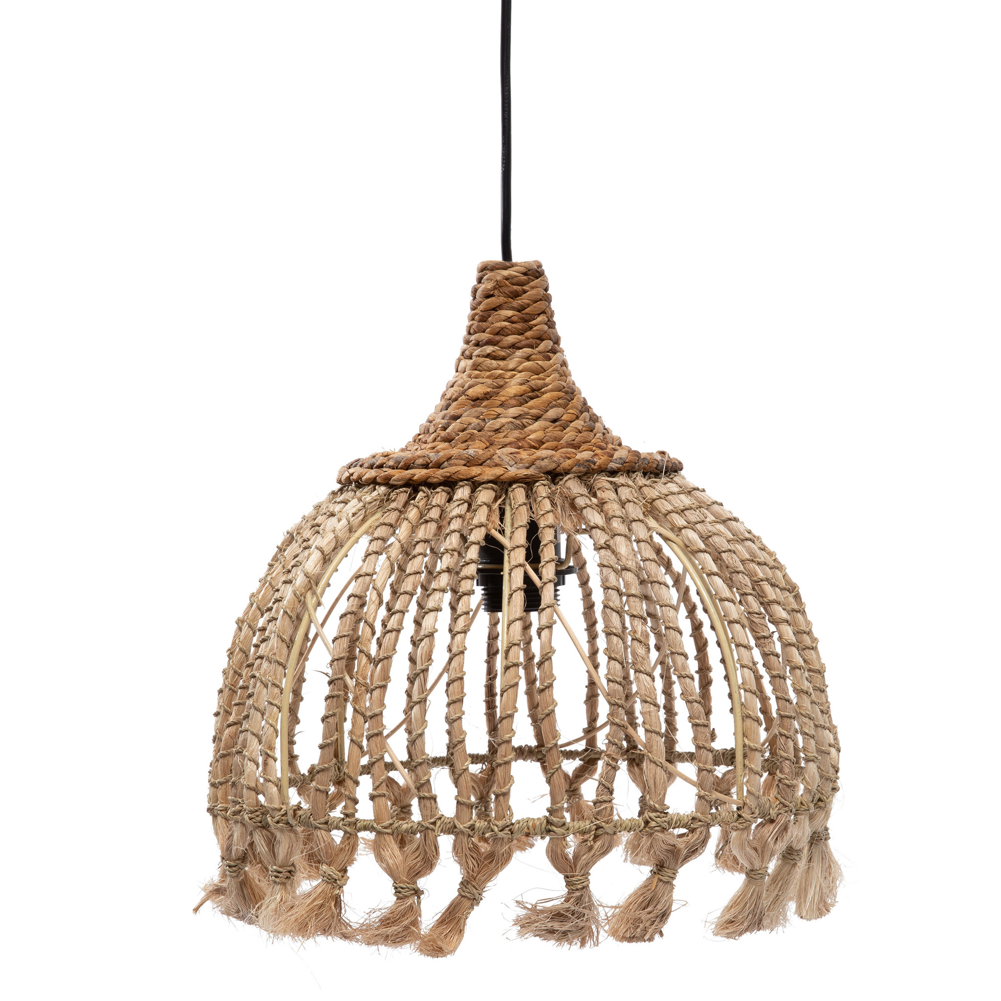 Bazar Bizar The Abaca Tassel Hanglamp - Naturel - S