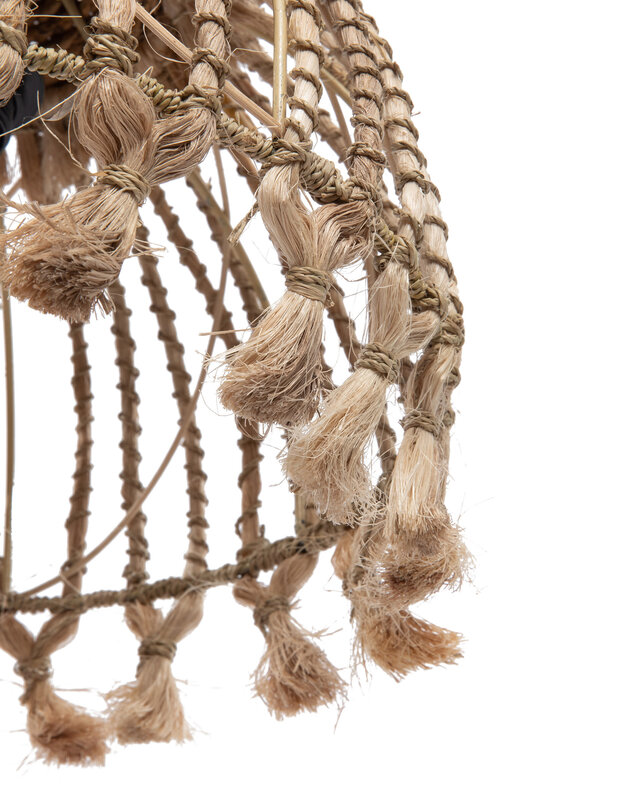 Bazar Bizar The Abaca Tassel Hanglamp - Naturel - S