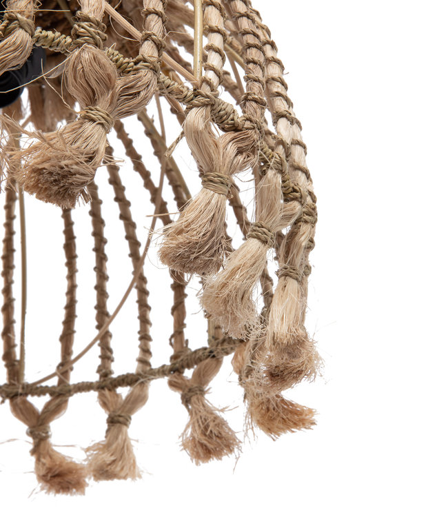 Bazar Bizar The Abaca Tassel Hanglamp - Naturel - S