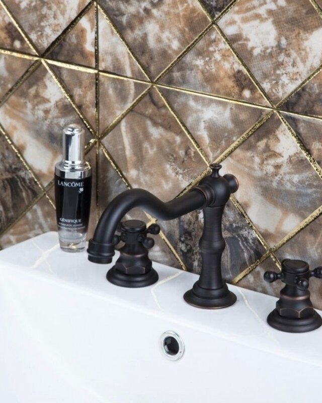 Rene Houtman Retro Bronzen Kraan - Voor De Badrand/Wastafel