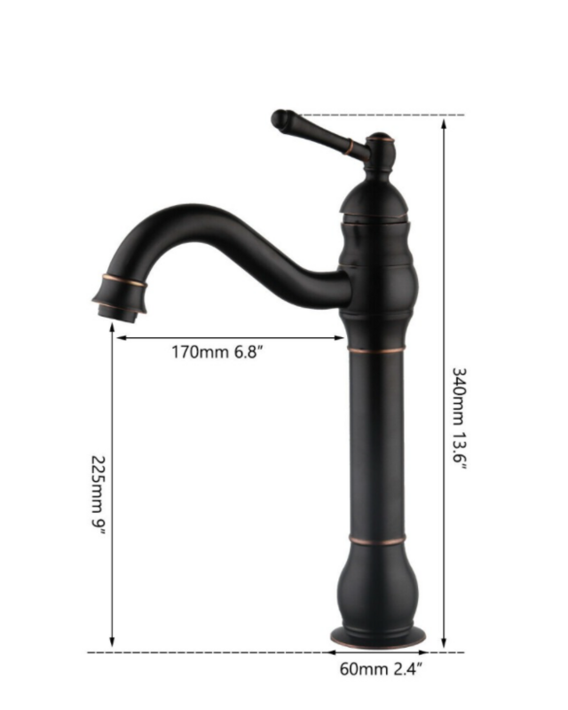 Rene Houtman Olie Bronzen Opzetkraan - H340 MM