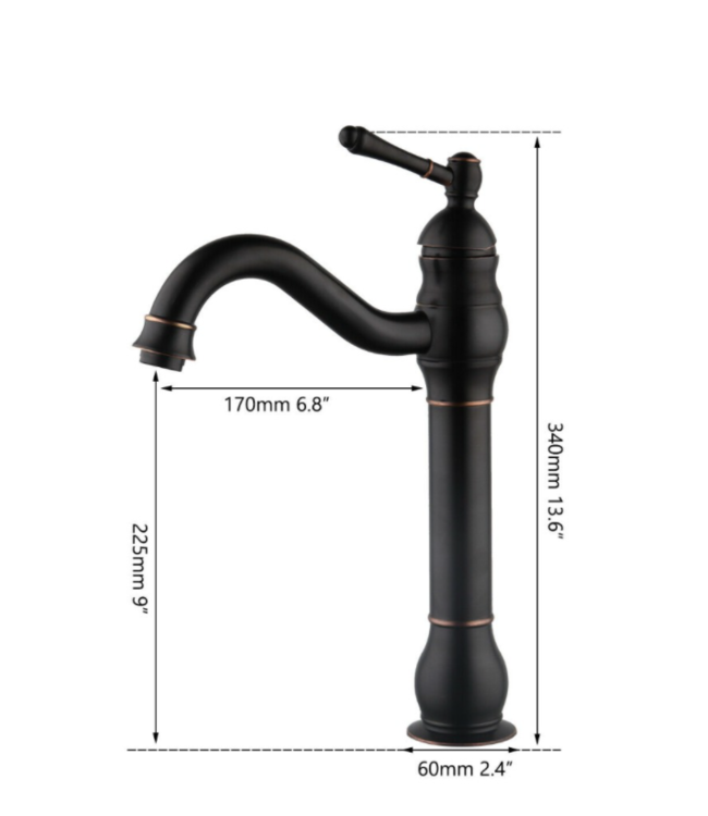 Rene Houtman Olie Bronzen Opzetkraan - H340 MM